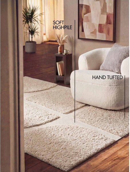Kremowy dywan tkany ręcznie 120x180 cm Lambeth Jasper – Ted Baker
