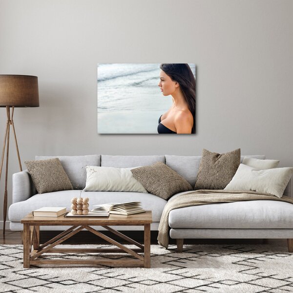 Obraz kobiety na plaży (70x50 cm)