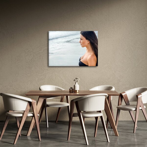 Obraz kobiety na plaży (70x50 cm)