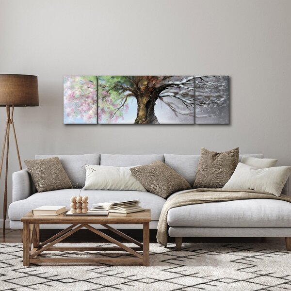 Obraz - Drzewo czterech pór roku (170x50 cm)