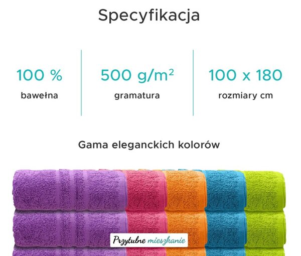 Ręcznik kąpielowy Comfort Maxi 100x180 cm czarny, 100% bawełna