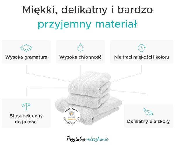Ręcznik kąpielowy Comfort Maxi 100x180 cm czarny, 100% bawełna