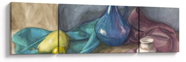 Obraz - Malowana martwa natura (170x50 cm)