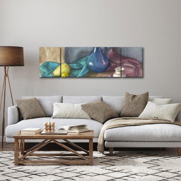 Obraz - Malowana martwa natura (170x50 cm)