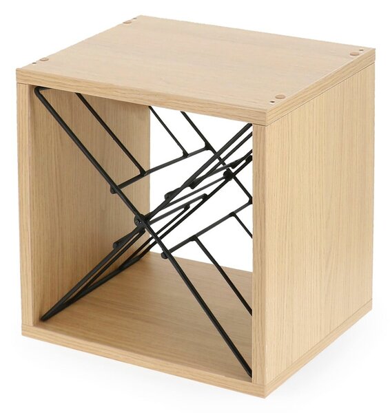 Regał na wino w dekorze jesionu w naturalnym kolorze liczba butelek 12 36,5x36x29 cm Macon – Compactor