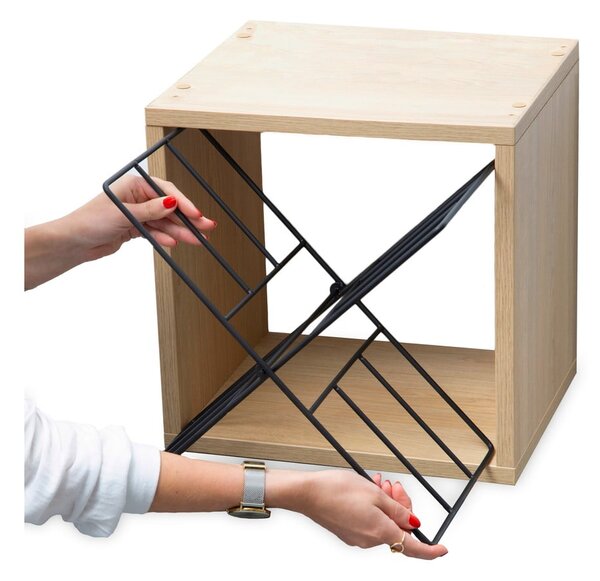 Regał na wino w dekorze jesionu w naturalnym kolorze liczba butelek 12 36,5x36x29 cm Macon – Compactor