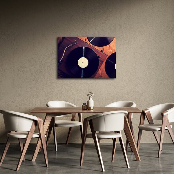 Obraz płyt gramofonowych (70x50 cm)