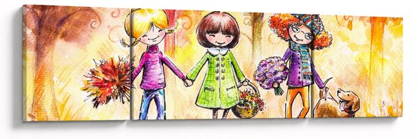 Obraz - Przyjaźń (170x50 cm)