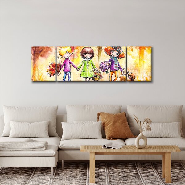 Obraz - Przyjaźń (170x50 cm)