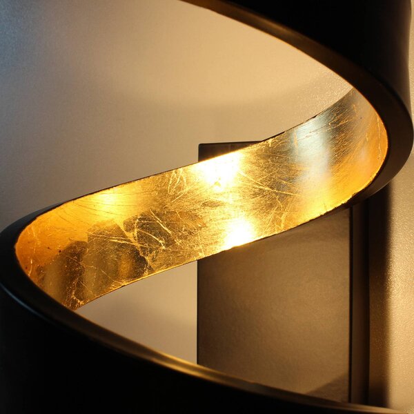 Eco-Light Lampa stojąca LED Helix czarno-złota