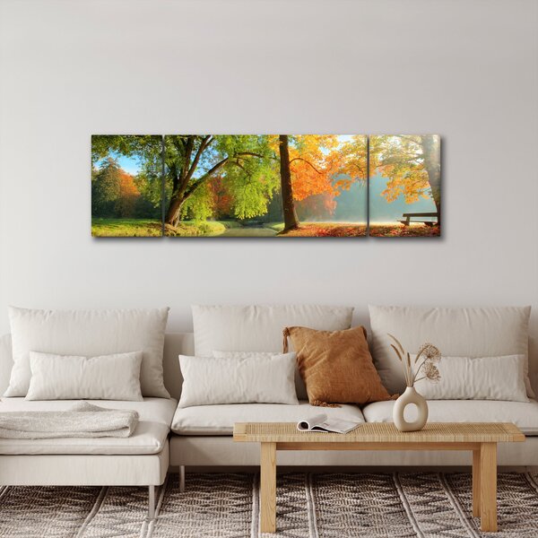 Obraz - Spokojny jesienny krajobraz (170x50 cm)