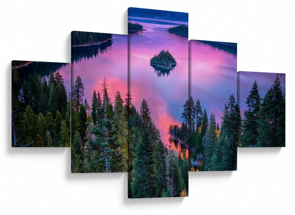 Obraz - Jezioro Tahoe, Sierra Nevada, Kalifornia, USA (125x70 cm)