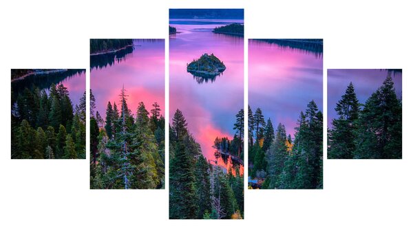 Obraz - Jezioro Tahoe, Sierra Nevada, Kalifornia, USA (125x70 cm)