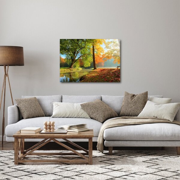 Obraz - Spokojny jesienny krajobraz (70x50 cm)