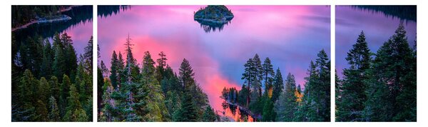 Obraz - Jezioro Tahoe, Sierra Nevada, Kalifornia, USA (170x50 cm)