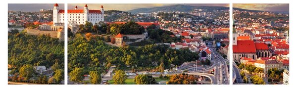 Obraz - Panorama Bratysławy, Słowacja (170x50 cm)