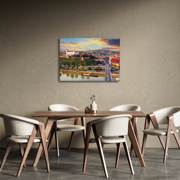Obraz - Panorama Bratysławy, Słowacja (70x50 cm)