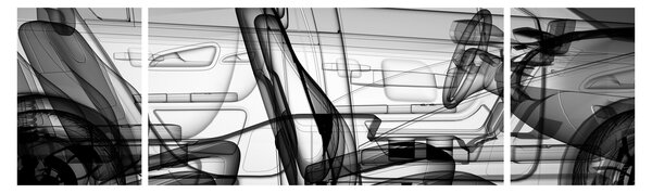 Obraz - Model samochodu 3D (170x50 cm)
