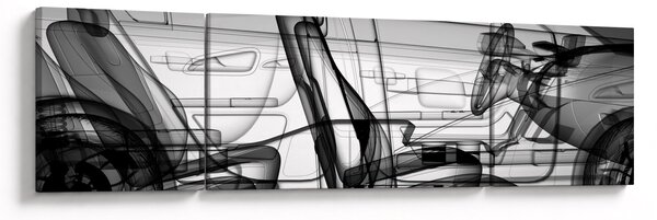 Obraz - Model samochodu 3D (170x50 cm)