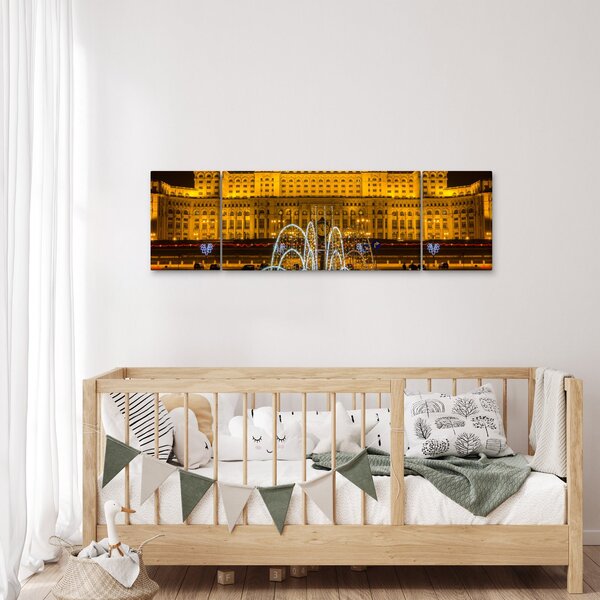 Obraz - Pałac Parlamentu, Bukareszt Rumunia (170x50 cm)