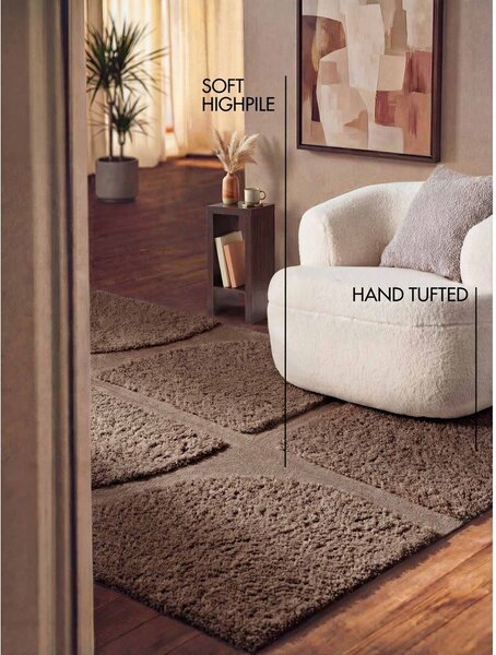 Brązowy dywan tkany ręcznie 120x180 cm Lambeth Jasper – Ted Baker