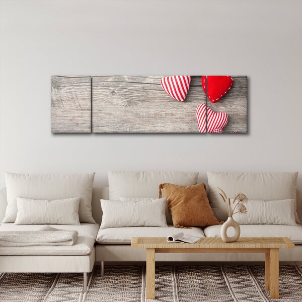 Obraz - Serca (170x50 cm)