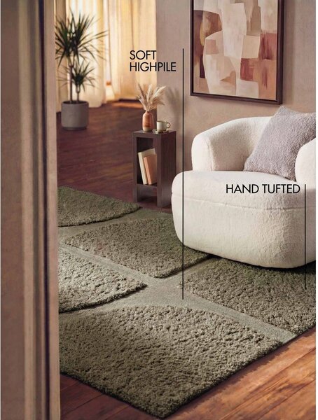 Dywan tkany ręcznie w kolorze khaki 120x180 cm Lambeth Jasper – Ted Baker