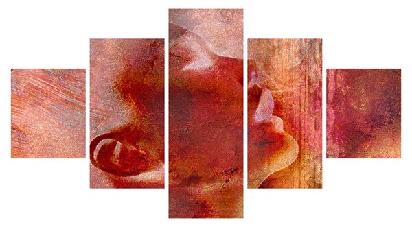 Obraz - Profil twarzy kobiety (125x70 cm)