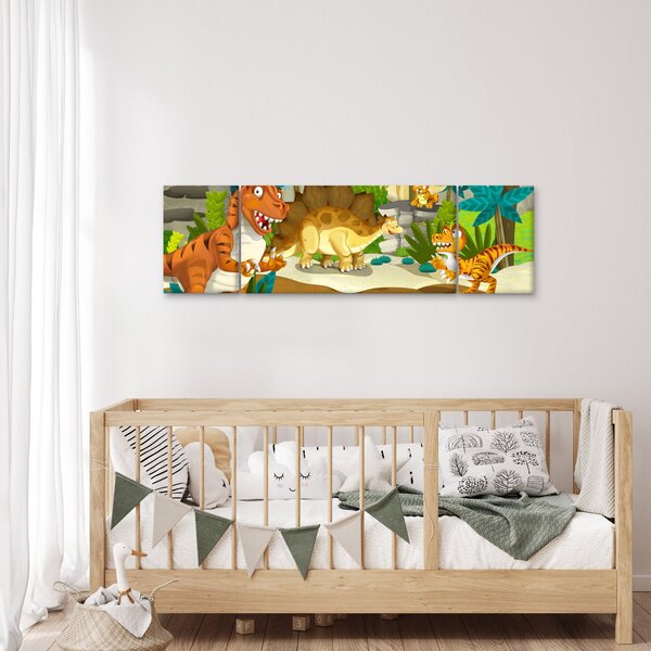 Obraz - Dinozaury (170x50 cm)