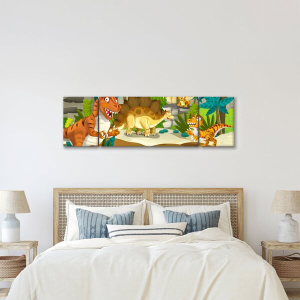 Obraz - Dinozaury (170x50 cm)