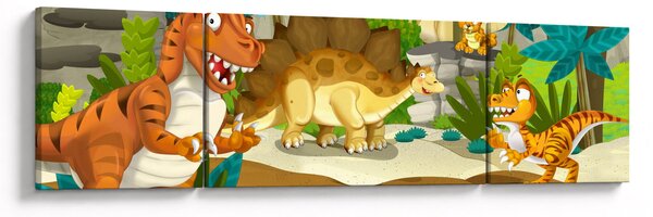 Obraz - Dinozaury (170x50 cm)
