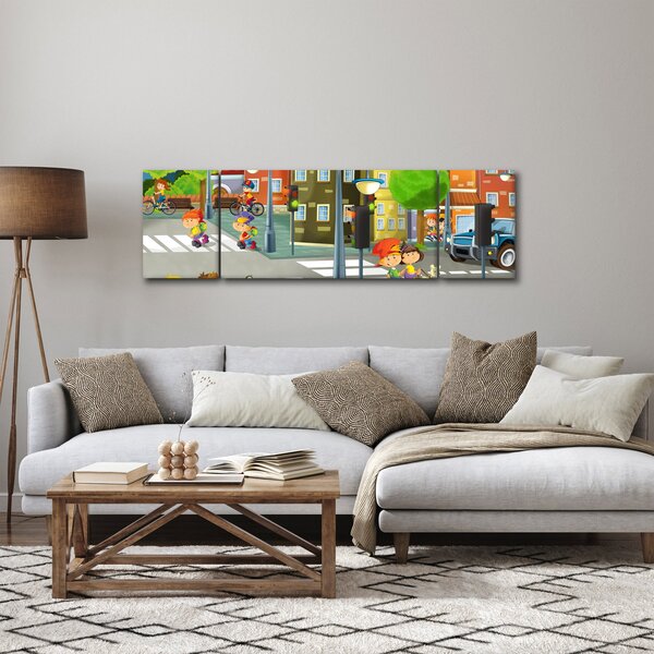 Obraz - Dziecięce miasteczko (170x50 cm)