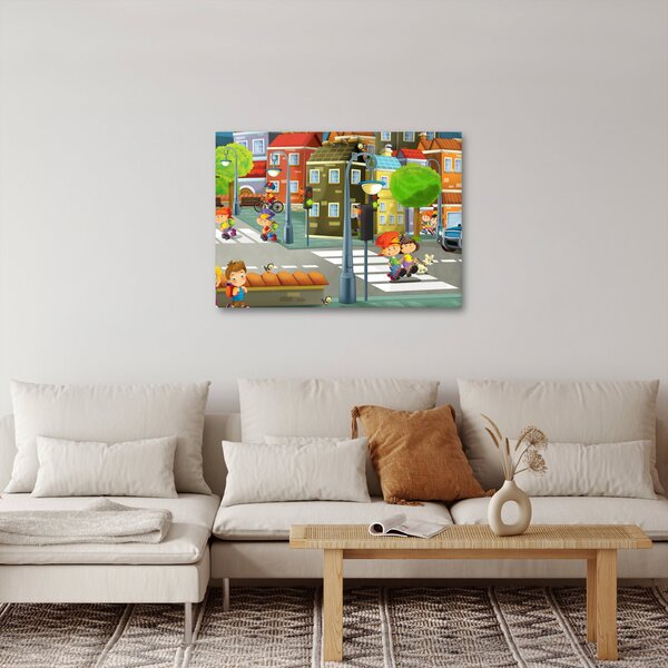 Obraz - Dziecięce miasteczko (70x50 cm)