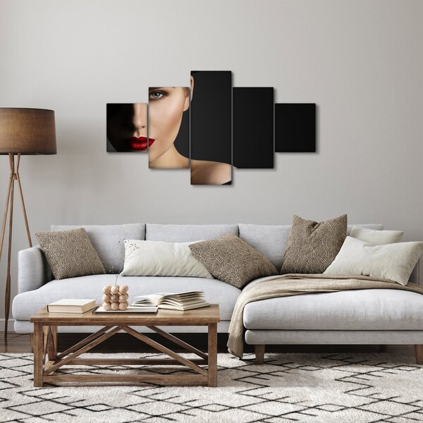Obraz - Portret kobiety w kapeluszu (125x70 cm)