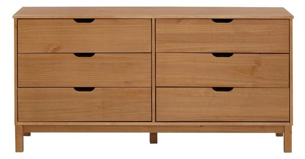 Niska komoda z litego drewna sosnowego w naturalnym kolorze 150x75 cm Post – Støraa