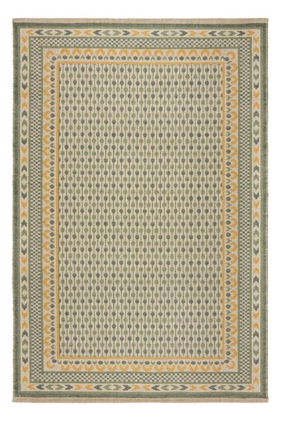 Zielony dywan z mieszanki juty 160x230 cm Mara Jute Border – Flair Rugs