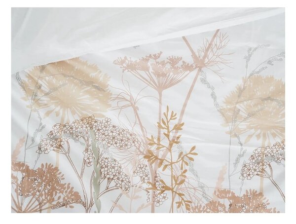 Biało-pomarańczowa pościel jednoosobowa z kory 140x200 cm Caraway – B.E.S