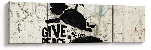 Obraz - Słoń nad ziemią (170x50 cm)