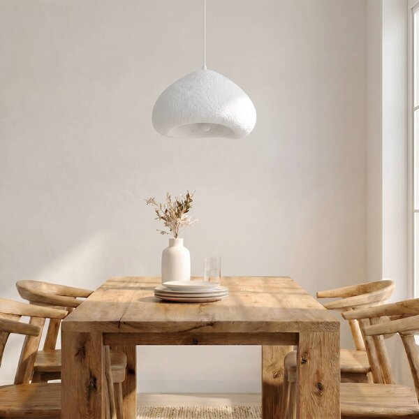 Lampa wisząca Lora Opviq, możliwość ściemniania, biały / opal, salon / jadalnia, tworzywo sztuczne, nowoczesny