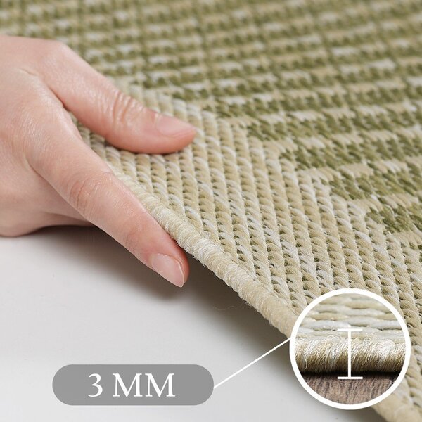 Okrągły dywan odpowiedni na zewnątrz w kolorze khaki ø 120 cm Giza 1410 – Ayyildiz Carpets
