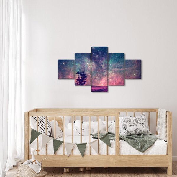 Obraz - Nieziemskie nocne niebo (125x70 cm)