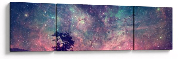Obraz - Nieziemskie nocne niebo (170x50 cm)