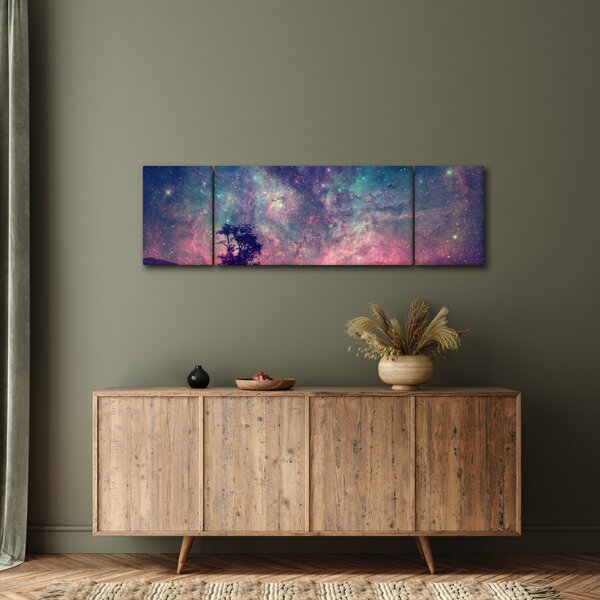 Obraz - Nieziemskie nocne niebo (170x50 cm)