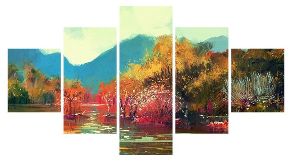 Obraz - Kolory jesieni (125x70 cm)