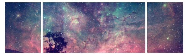 Obraz - Nieziemskie nocne niebo (170x50 cm)