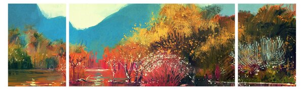 Obraz - Kolory jesieni (170x50 cm)