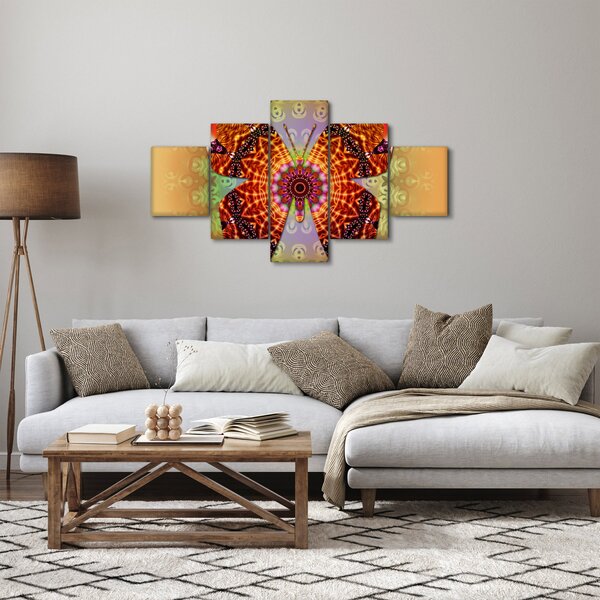 Obraz - Etno motyl (125x70 cm)