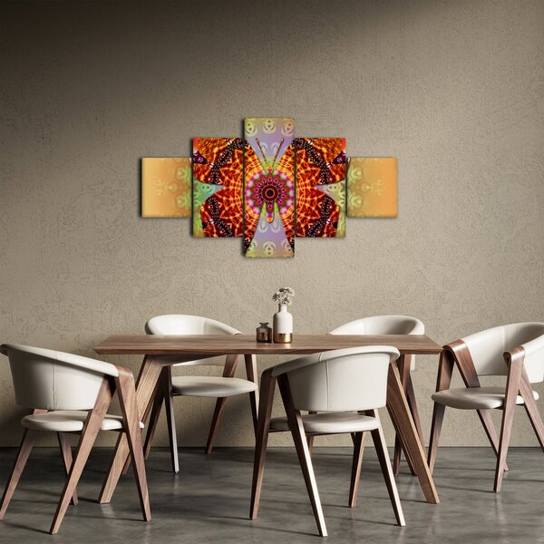 Obraz - Etno motyl (125x70 cm)