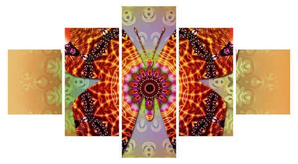 Obraz - Etno motyl (125x70 cm)
