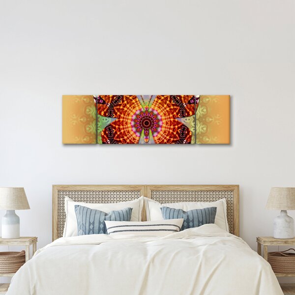 Obraz - Etno motyl (170x50 cm)